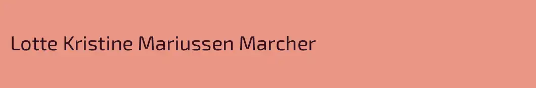 Lotte Kristine Mariussen Marcher